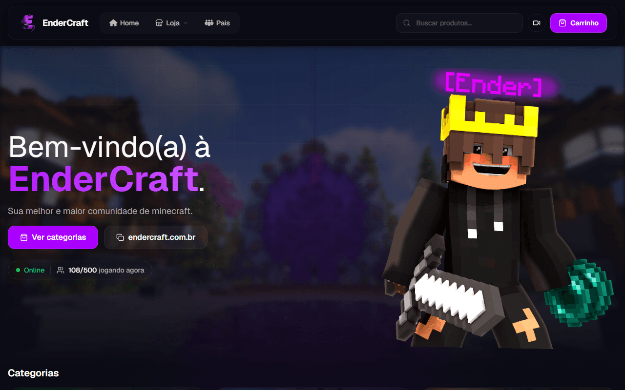 The Gamecart demo store home page